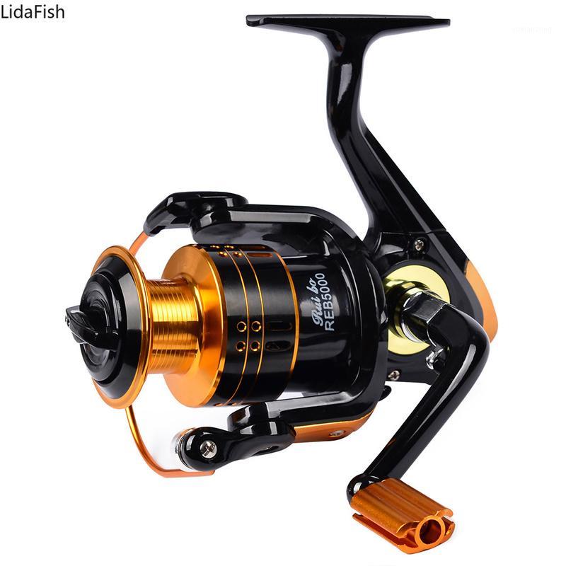 

12BB Carp Fishing Reel Coil Wheel Spinning Fishing Reel 5.2:1REB1000-REB7000 High Speed Pesca1
