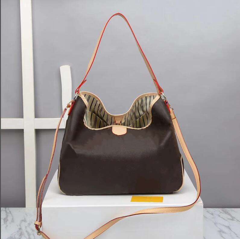 

Shoulder Bag Woman Sale Discount Quality Handbag Genuine leather handle designer floral letters Cross Body purse, White grid