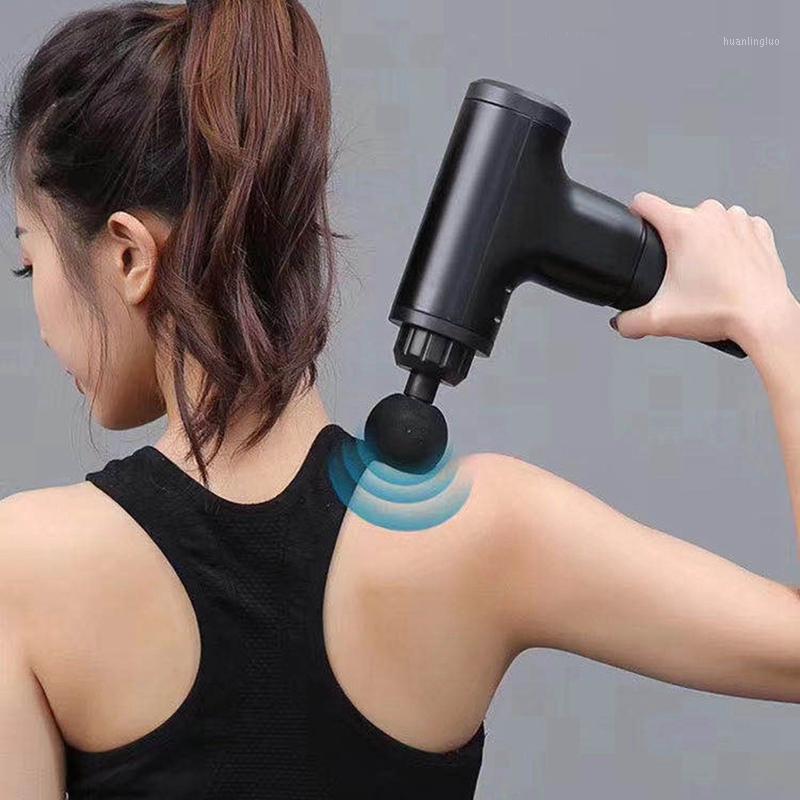 

Massage Gun Muscle Fascia Pain Relief Body Massage Exercising Relaxation Home Fitness Shaping Equipment MassagerGun Dropshopping1
