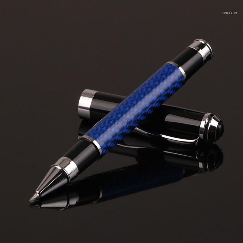 

Carbon Fiber Signature Gel Ballpoint Pen Black Ink Business Writing Stationery1