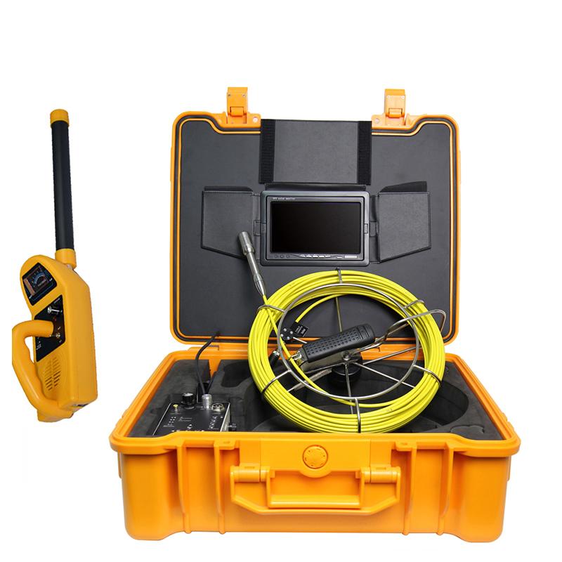 

Pipe Drain Sewer Inspection Camera System 23mm 512Hz Transmitter Camera Video Snake Pipe Locator DVR Recorder Hard Cable