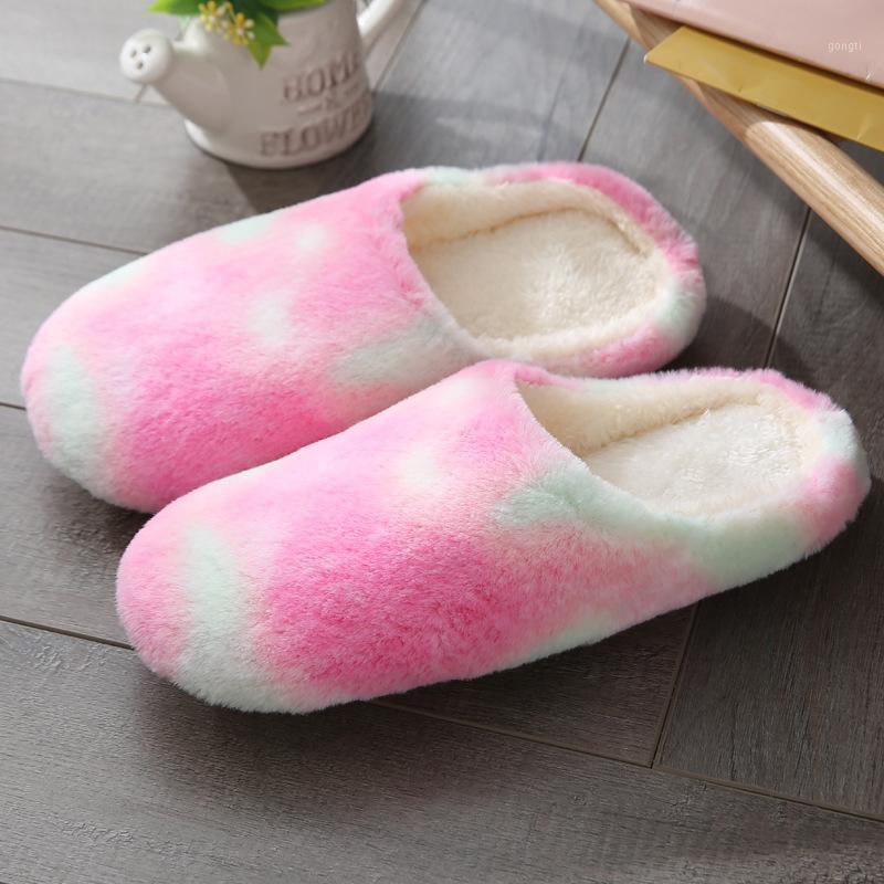 

Women House Shoes 2020 Fur Color Women's Indoor Mute Soft Slippers Home Floor Wooden Floor Japanese-Style Cotton Slippers1, Sky blue