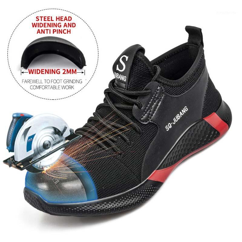 

Work Safety Shoes 2020 Plus Size Fashion Men's Steel Toe Cap Protective for Men Short Outdoor Safety Work Boots Indomitable1, Colour 1