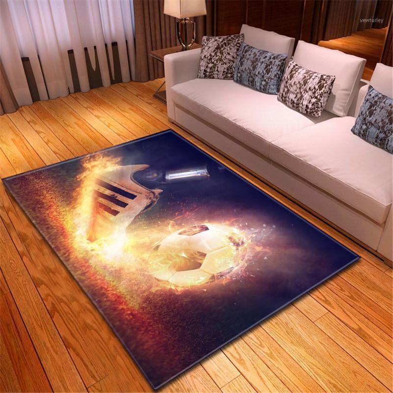 

Modern Decor Floor Area Rug Bedroom Bedside Rug Corridor Mat 3D Sports Ball Children Play Living Room and Carpets for Home1, No-3