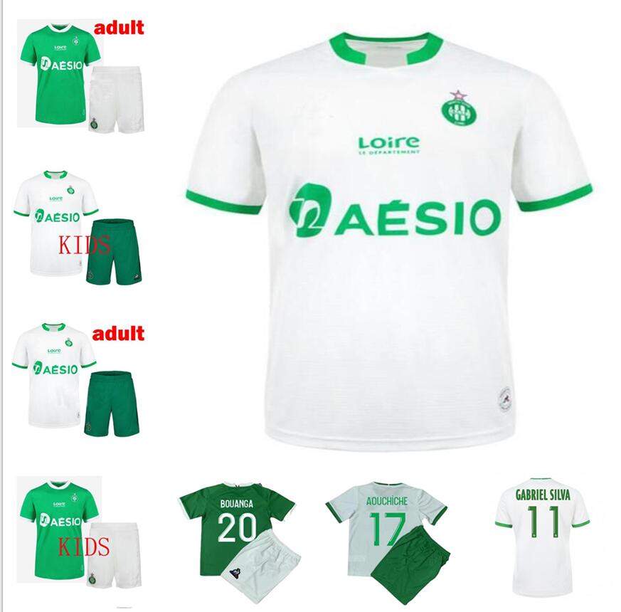 

20 21 AS Saints-Ãtienne soccer Jerseys maillot de foot Youssouf 2020 2021 Etienne KHAZRI BOUDEBOUZ AHOLOU Fofana MAN KIDS KIT FOOTBALL SHIRT, Black;yellow