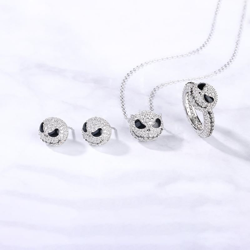 

Crystals Necklace Skull Jewelry Christmas Halloween Gift