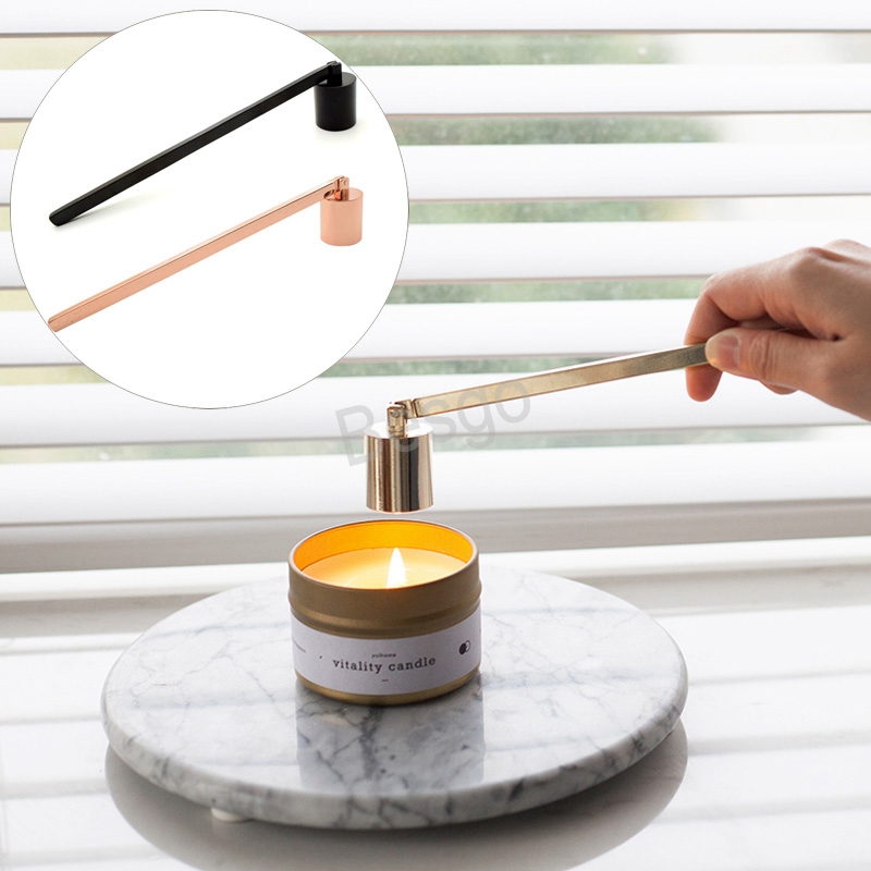 

Candles Extinguisher Scented Candle Extinguisher Bell Shaped Candle Snuffer Stainless Steel Long Handle Candle Wick Snuffers BH2705 TQQ