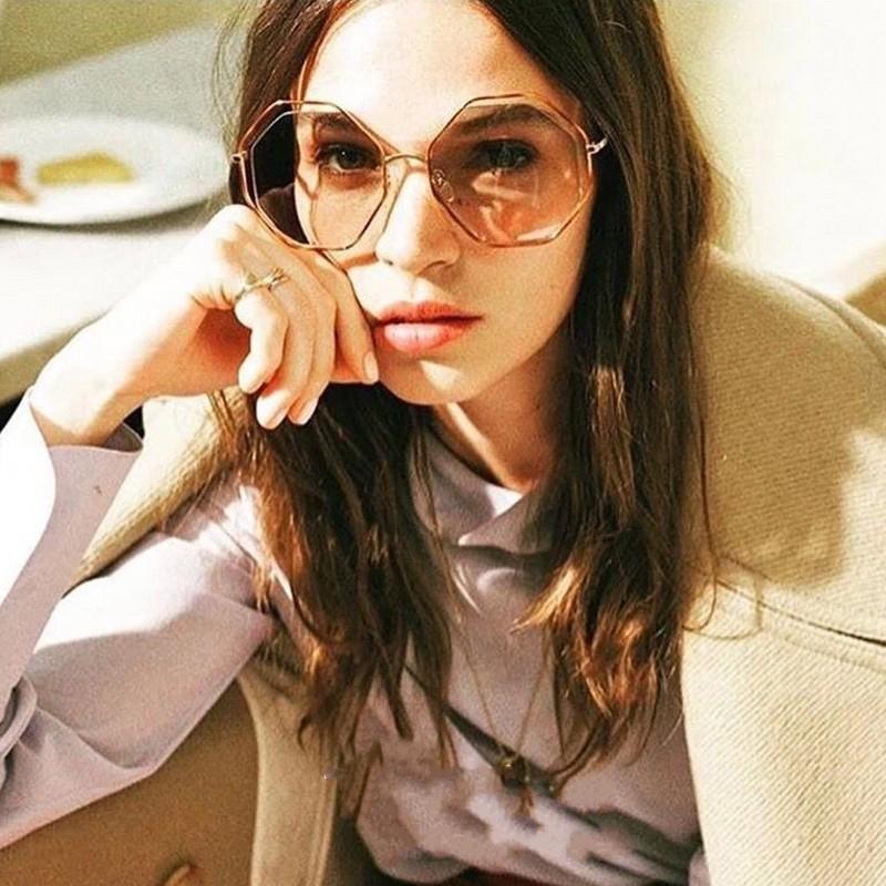 

Ladies Sunglasses Oversized Cat Mirror Glasses Metal Cat Eye Sunglasses Women 90s Brand Designer High Quality Square Style
