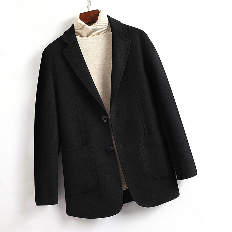 

2021 Men New Double Winter Single Woolen Jacket Short High-quality Coat OCMP, Games