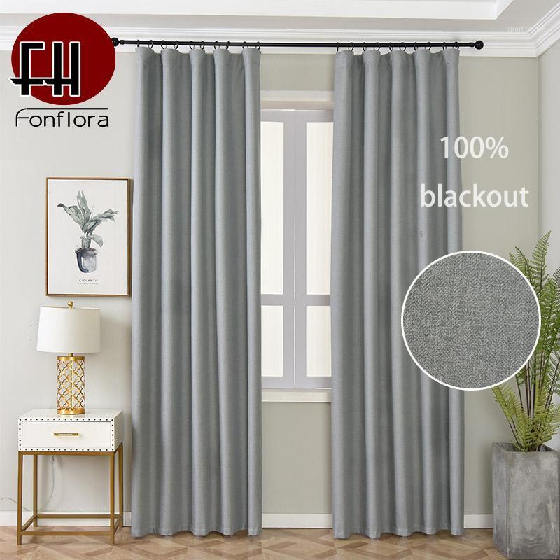 

Solid 100% Blackout Curtains for Bedroom Grey Curtains for Living Room Window Treatments Panel Blue Beige Drapes Custom Made1