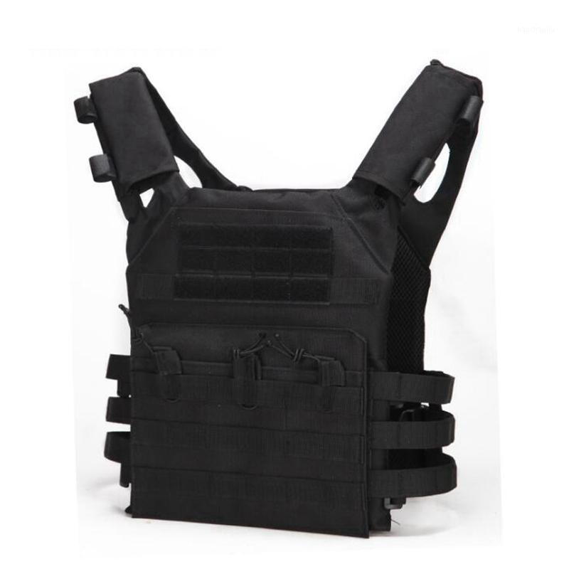 

600D Hunting Tactical Vest Molle Plate Carrier Magazine Paintball CS Outdoor Protective Lightweight Vest1, Black