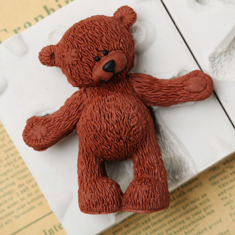 

Large Bear Silicone Molds Fondant Cakes Decor Tools Silicone Molds Sugarcrafts Chocolate Baking Tools For Cakes Gumpaste Form T200524