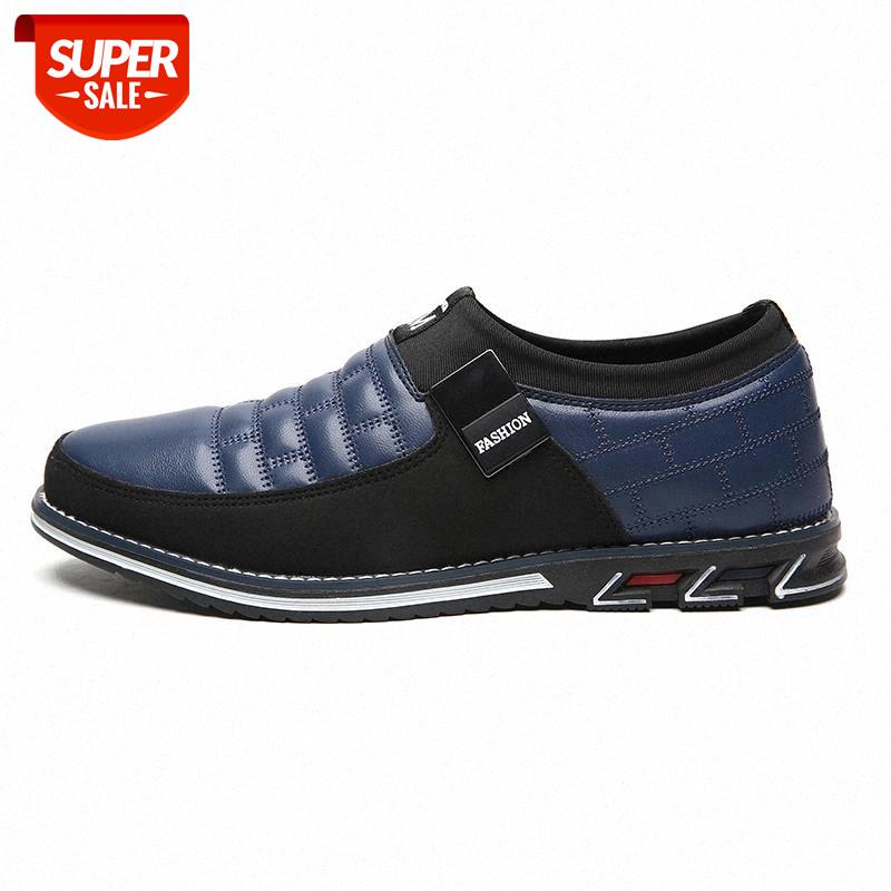 

2020 New Designer Big Size 38-48 Oxfords Leather Men Shoes Fashion Casual Slip On Formal Business Wedding Dress Shoes Zapatos #Ju4Z, Black