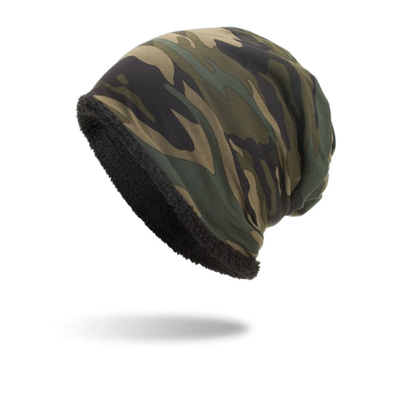 

Women Men Warm Baggy Camouflage Crochet Winter Wool Ski Beanie Skull Caps Female Unisex Casual High Quality Hat 2020 #T1P, 1pc