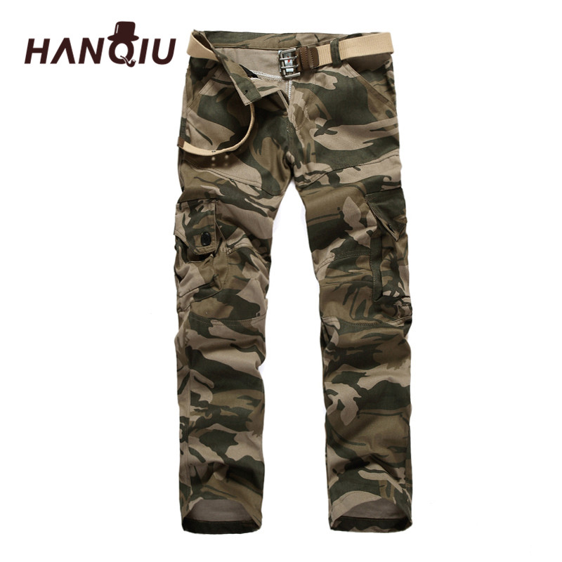 

New Arrival Camouflage Cargo Pants Mens Mid-Waist Cotton Casual Camo Pants Loose Male Trousers Long Pants Joggers, Gray camo