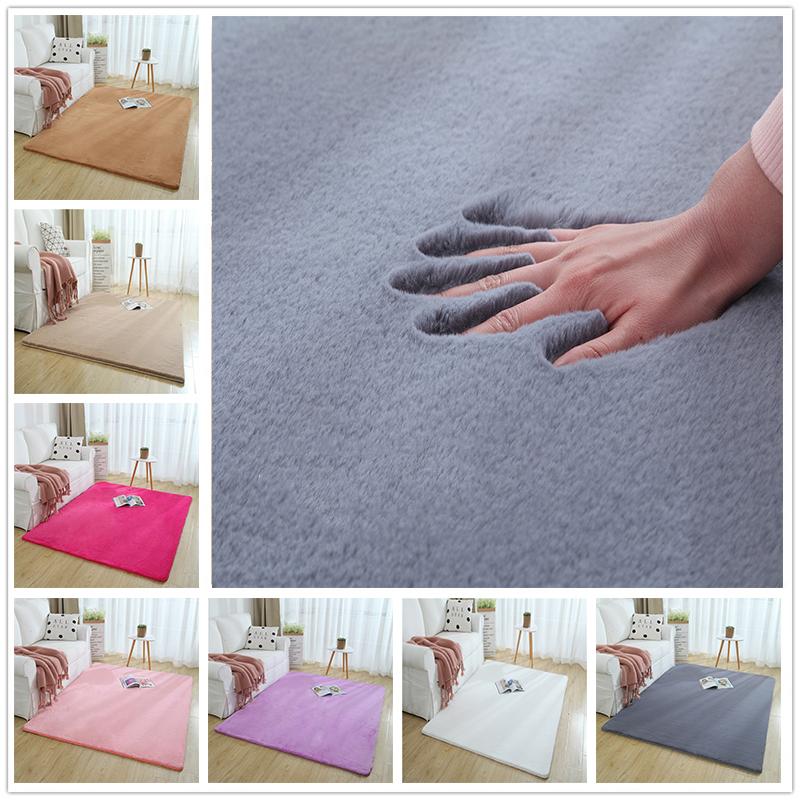 

Plush Shaggy Carpet Rug for Living Room Large Super Soft Faux Fur Bedroom Carpets Kids Room Home Floor Mats tapete para sala