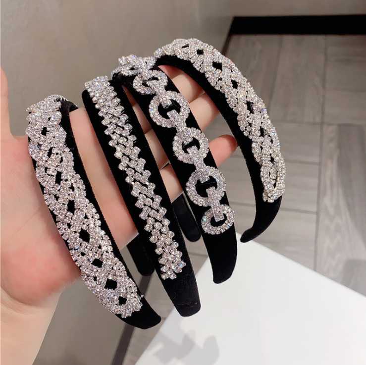 

new rhinestone hairbands ladies all-match starting from outside the card headbands