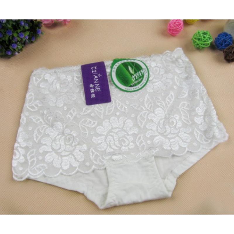 

Women Mesh Lace Hollowed-Out Underpants Sexy Rose Pattern Female Underpants, Pink