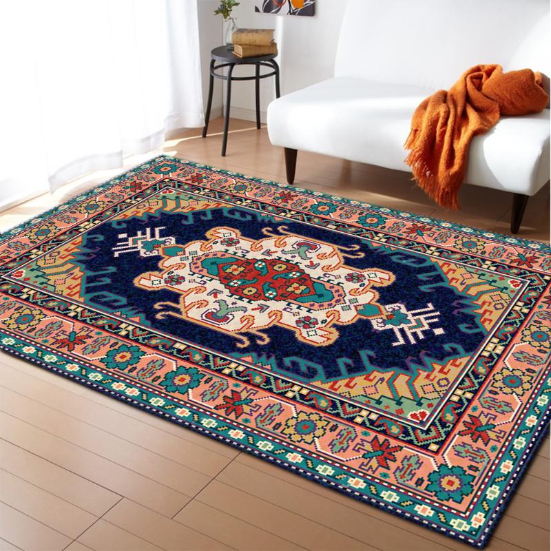 

Retro European style carpet bedroom non-slip carpet\floor mat home decoration carpet and rug for family living room