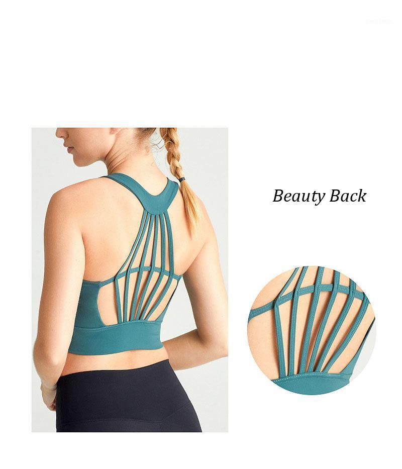 

Shockproof Sports Bras Beauty Back High Impact Elastic Gym Jogging Brassiers Fitness Push Up Vest With Pads Sport Sexy Tank Tops1, Purple