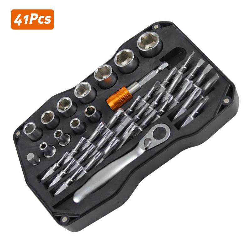 

41Pcs Magnetic Multifunctional Precision Screwdriver Repair Ratchet Wrench Tool