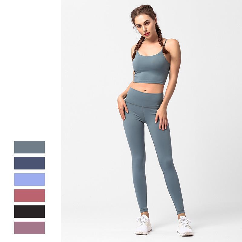 

2020 New Yoga Set Sports Bra Leggings Women Gym Set Clothes Seamless Workout Fitness Sportswear Fitness Sports Suit NVYJ41