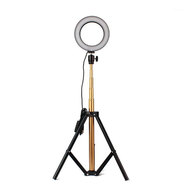 

DC5V 7/6/5W LED Light Camera Lamp Tripod USB Color Temperature Changing for Live Show Taking Pictures 16/20/26CM Gold1