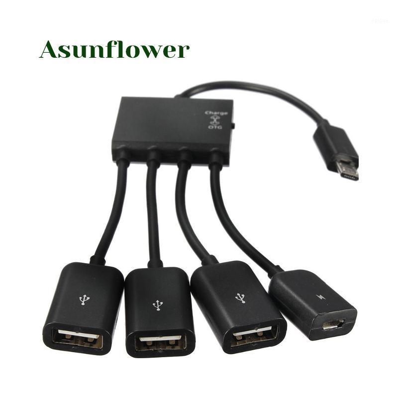 

4 Port OTG Micro USB HUB With Charge Interface for Android Phone Tablet for S2 S3 S4 S5 Tab3 OTG USB HUB Adapter1