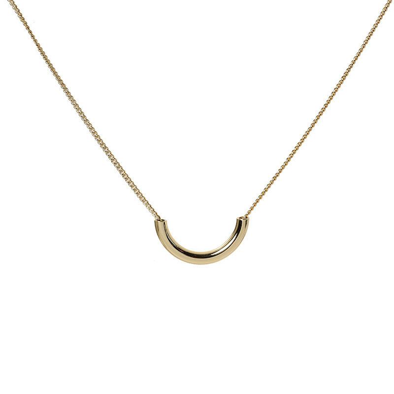 

Gold Plated Simple Choker Necklace Women Minimalist Hip Hop Clavicle Chain Creative Necklace Summer All Match