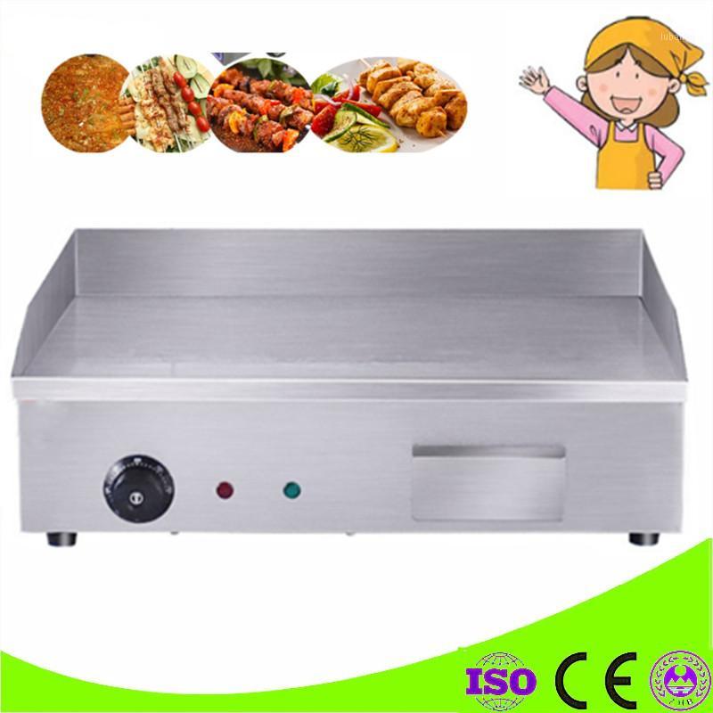 

Commercial 3KW Electric Grill Temperature Control Griddle Stainless Steel Electric Flat Plate Griddle Countertop Grillplatte BBQ1