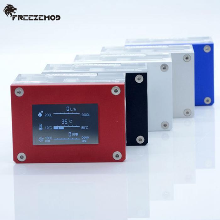 

FREEZEMOD LSJ-ZN Water Cooling LCD Flow Meter Temperature Detection Intelligent Speed Thermonmeter For MOD Monitoring Alarm1