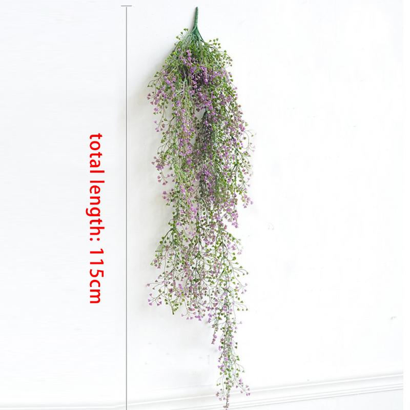 

115cm Artificial Ivy Leaf Artificial Plants Green Garland Plants Vine Fake Foliage Home Christmas Wedding Decoration
