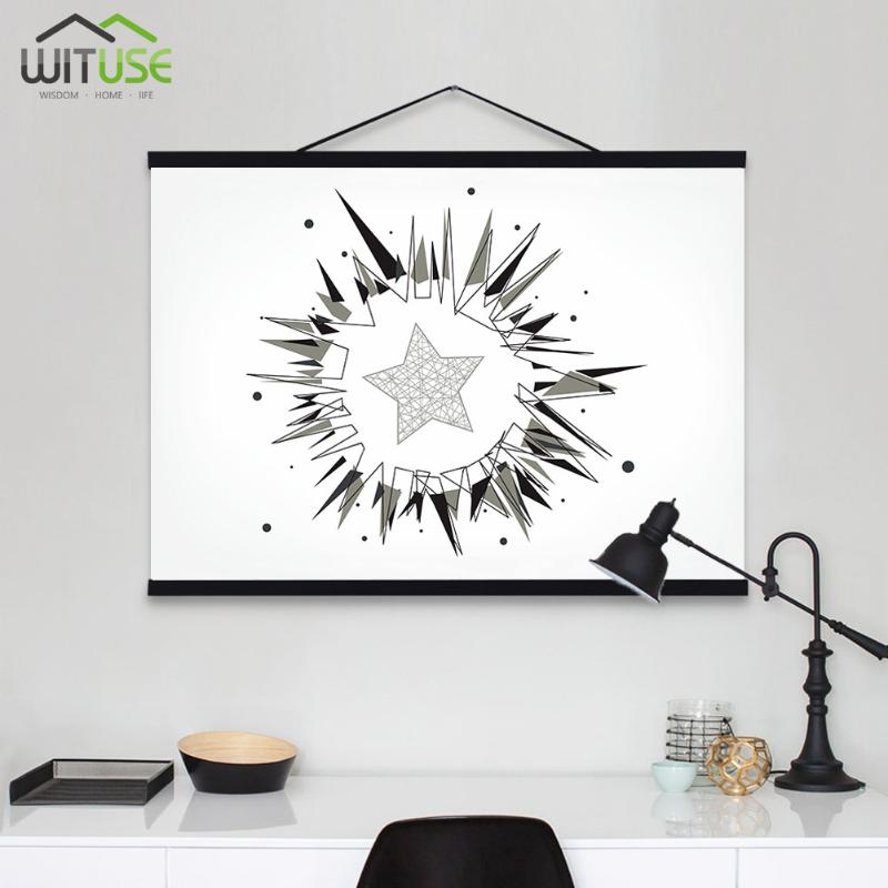 

Solid Wood Hanging Scrolls Magnetic Light Wood Frame Hanger for Photo Picutre Canvas Art print Wall Hanging Poster Frame 21-60cm