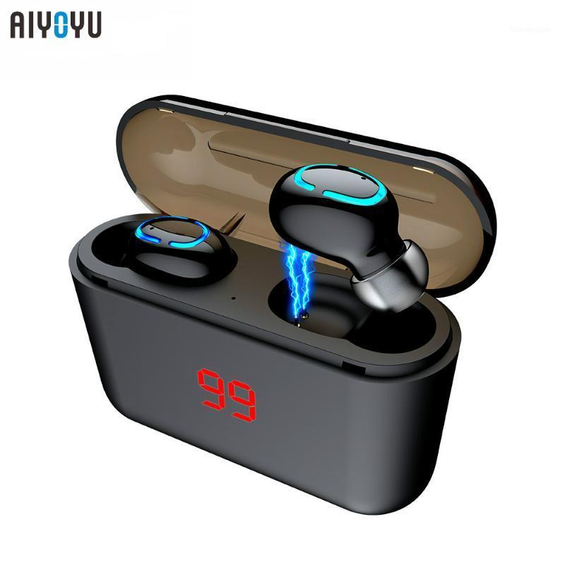

Q32 TWS Headset Ture Wireless Earphones Bluetooth Headset 5.0 With Mic Mini Bluetooth Earbud Cordless Earphone1, Black