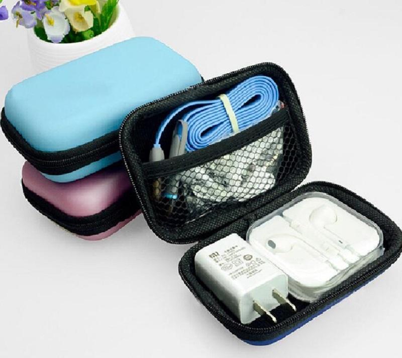 

1 pc 2020 hot Portable Earphone Bag Key Coin Bags Travel Key Coin Bag Waterproof Storage Hard Case Travel SD Card cheapest