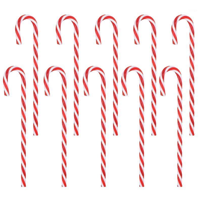 

18 Pcs Twinkling Candy Canes Colorful Lawn Stakes Party Crutch Santa Crutch for Christmas Tree1