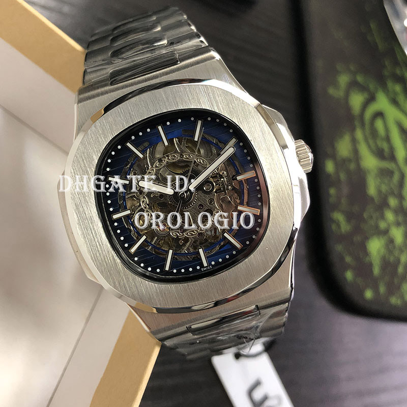 

2021 men watch automatic mechanical hollow watches classic style 42mm full stainless steel 5 ATM waterproof sapphire super luminous U1 watch
