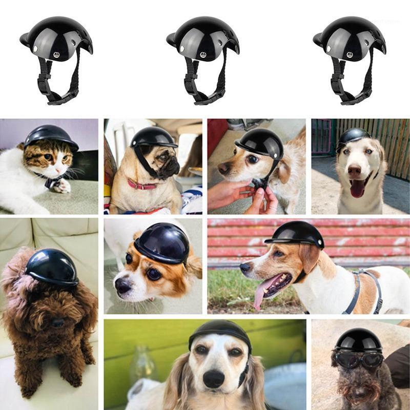 

New Dog Helmets For Motorcycles Cool High Quality PVC Fashion Pet Dog Hat Helmet Plastic Pet Protect Ridding Cap /M1, As pic