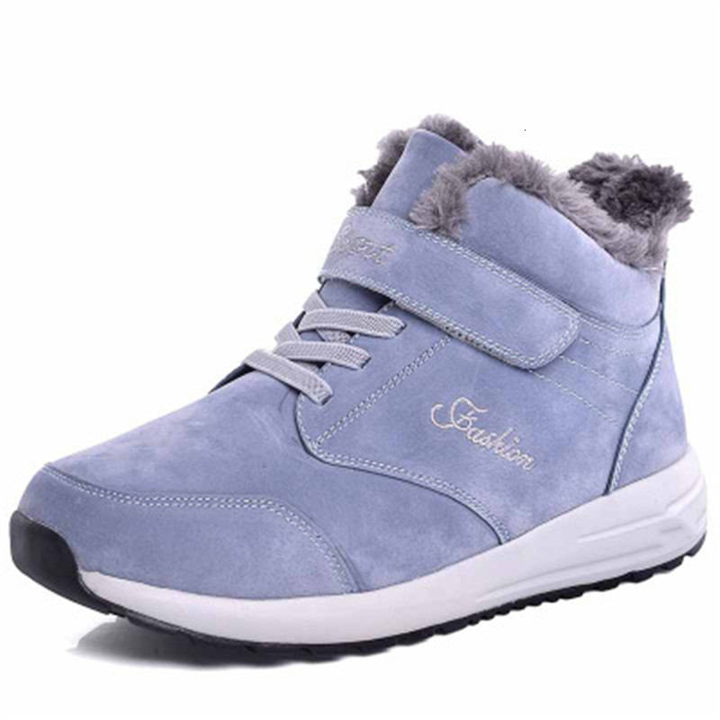 

2021 New Genuine Women Leather Snow Water Keep Warm Comfortable Thick Winter Shoes Skin Mujer Boots OU3Z, Black rose red.
