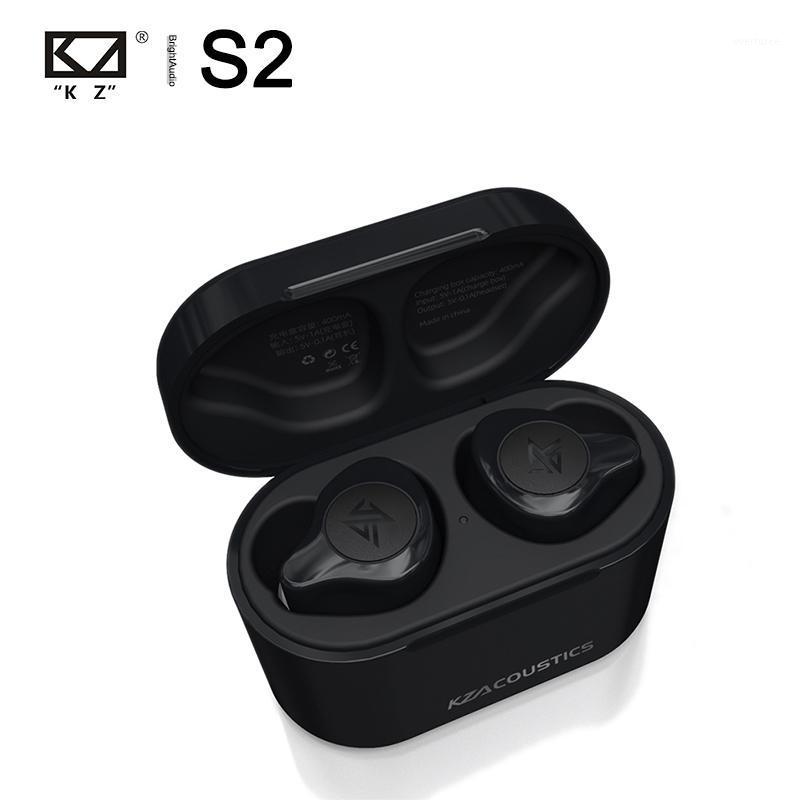 

KZ S2 TWS True Wireless 1DD+1BA Hybrid Driver Bluetooth 5.0 In-ear Earphone Noise Cancelling Touch Control Sport Earbuds1, White