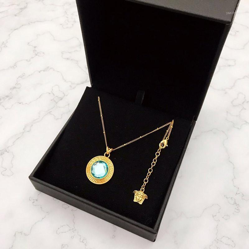 

Pendant Necklaces Necklace Full Diamond Brass For Women's High Jewelry Christmas Party Gift11