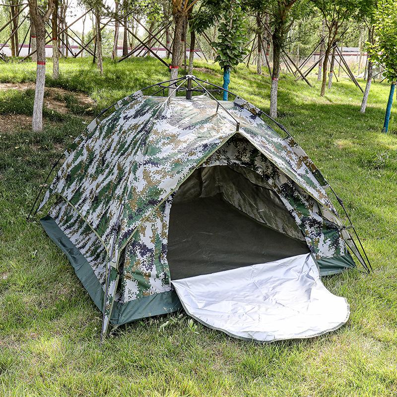 

3-4 people double deck double door camouflage tent outdoor camping fishing thickened individual tent beach camping