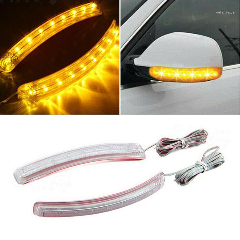 

Emergency Lights Soft Turn Light 2X Yellow Cars 9LED Signals Modified Rearview Mirror Decorative