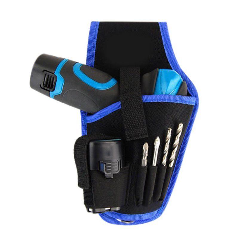 

Portable Waterproof Drill Holder Holst Pouch Cordless Tool Oxford Cloth Drill Waist Belt Tool Bag