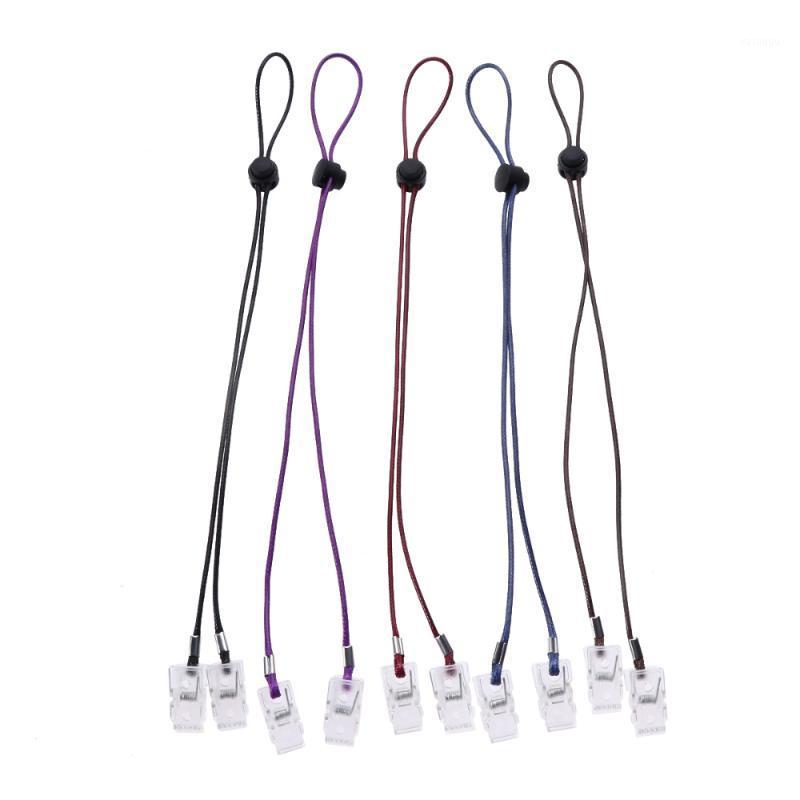

5Pcs Napkin Clip Napkin Bib Chain Flexible Lanyard Holder1