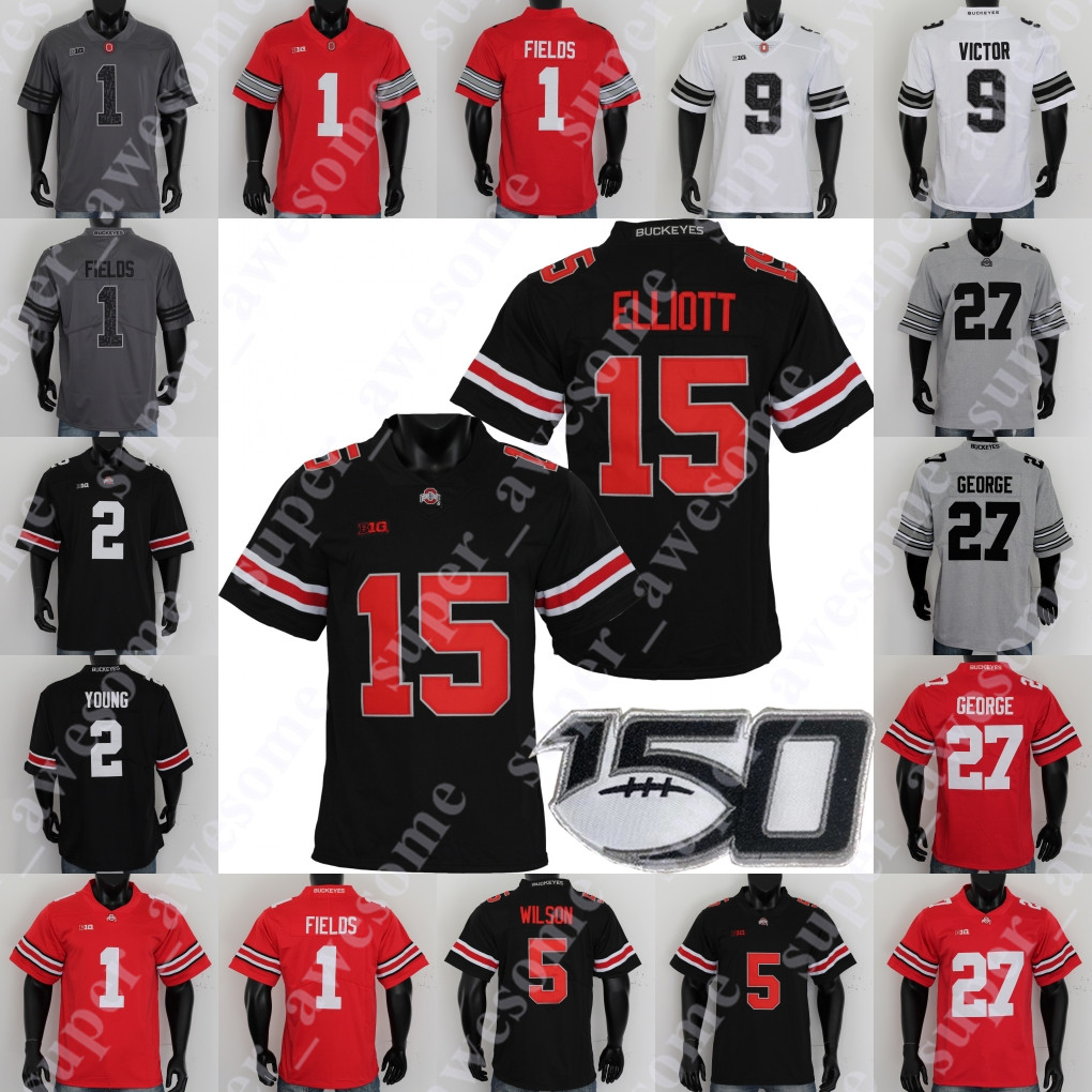 

Ohio State Buckeyes Football Jersey Marcus Hooker Zach Harrison Nicholas Petit-Frere Trey Sermon Steele Chambers Jack Miller Xavier Johnson, White 150th