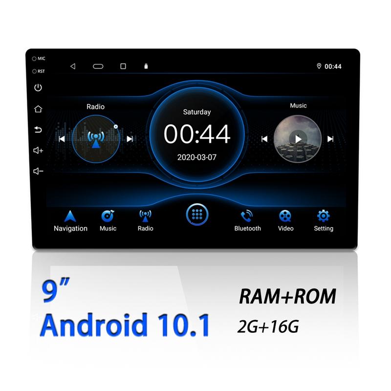 

9Inch Android 10.1 Car Radio RDS 1024X600 GPS Navigation Bluetooth USB Player 2G DDR3 + 16G NAND Memory Flash