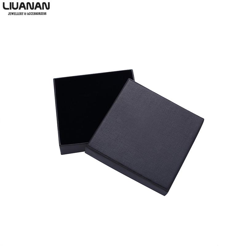 

Jewelry Boxes Paper Gift Box Light Purple Black Velvet Bag Necklace Bracelet Bangle Pendant Jewelry Case Gift Box Simple Style