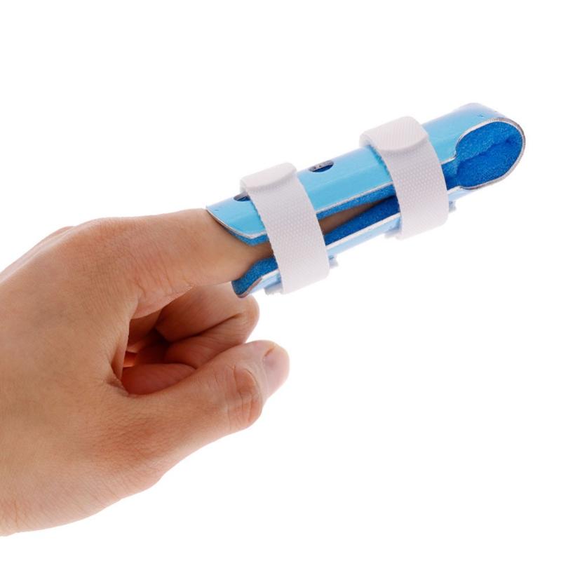 

1pcs Pain Relief Finger Splint Brace Support For Finger Fracture Straightening Curved Bent Joint Sprain Health Care Tool, As pic
