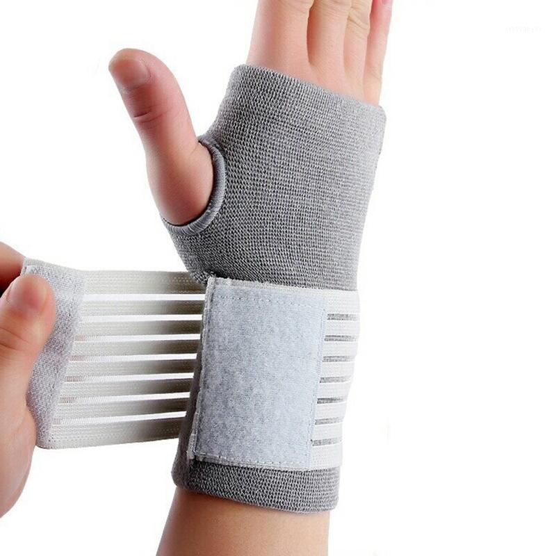 

Bandage Ankle Wrist Support Wrap safety carpal tunnel tennis wrist bandage brace support 1pcs Professional elastic sports1, Gray